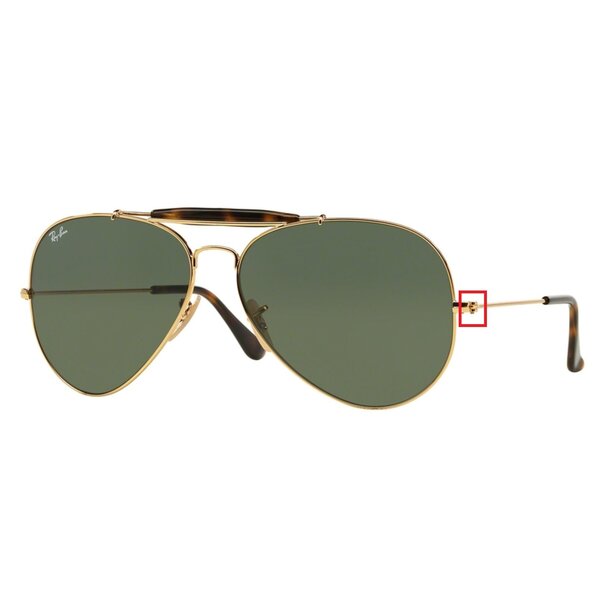 Ray-Ban schroeven
