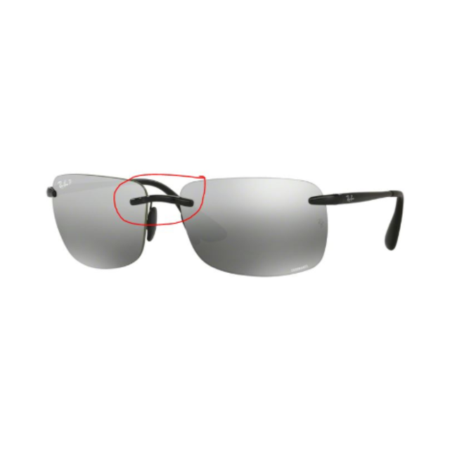 Ray-Ban Nieuwe Neusbrug Voor Ray-Ban RB4255