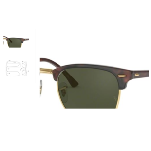 Ray-Ban Browbars voor RB3016 en RB4246