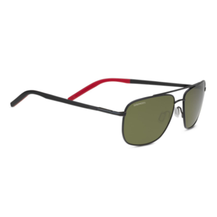 Serengeti Zonnebril Tellaro 8818 Shiny Black/Black/Red | deZonnebril.nl