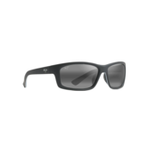 Maui Jim Kanaio Coast 766-02MD Matte Soft Black with White and Blue