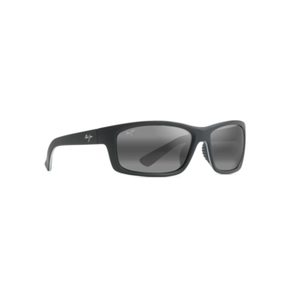 Maui Jim Maui Jim Kanaio Coast 766-02MD Matte Soft Black with White and Blue