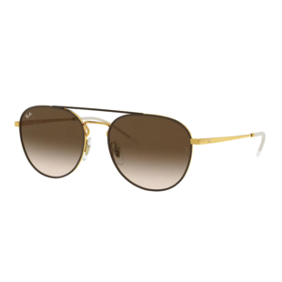 Ray-Ban RB3589 905513 Gold Top on Brown