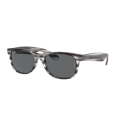 Ray-Ban New Wayfarer RB2132 6430B1 Striped Grey Havana