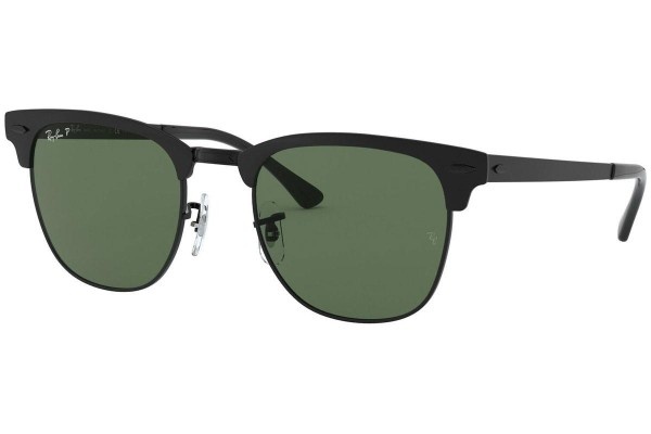 Ray-Ban Clubmaster Metal RB3716 186/58 Matte Black on Black ...