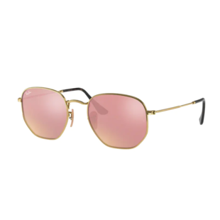 Ray-Ban Hexagonal Flat Lenses RB3548N 001/Z2 Gold