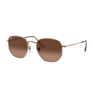 Ray-Ban Hexagonal Flat Lenses RB3548N 9069A5 Copper