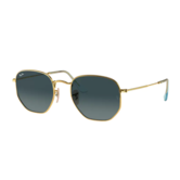Ray-Ban Hexagonal Flat Lenses RB3548N 91233M Gold