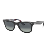 Ray-Ban Wayfarer RB2140 13183A Black on Chevron Grey