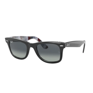 Ray-Ban Ray-Ban Wayfarer RB2140 13183A Black on Chevron Grey