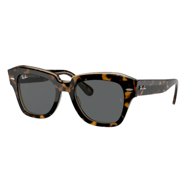 Ray-Ban Ray-Ban State Street RB2186 1292B1 Havana on Transparent Brown