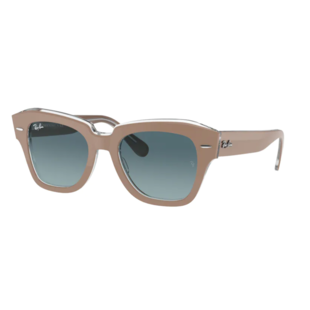 Ray-Ban State Street RB2186 12973M Beige on Transparent