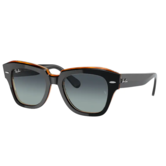 Ray-Ban State Street RB2186 132241 Black on Transparent Brown