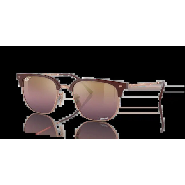 Ray-Ban Ray-Ban New Clubmaster RB4416 6654G9 Bordeaux on Rose Gold