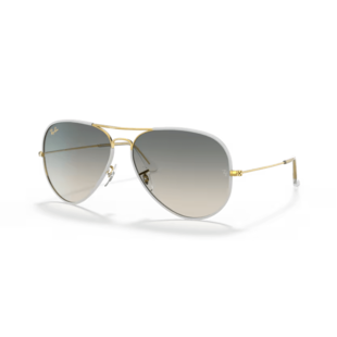 Ray-Ban Aviator Full Color RB3025JM 919632 Grey on Legend Gold