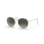 Ray-Ban Round Full Color RB3447JM 919671 Black on Gold