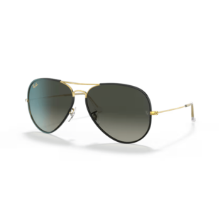 Ray-Ban Aviator Full Color RB3025JM 919671 Black on Legend Gold