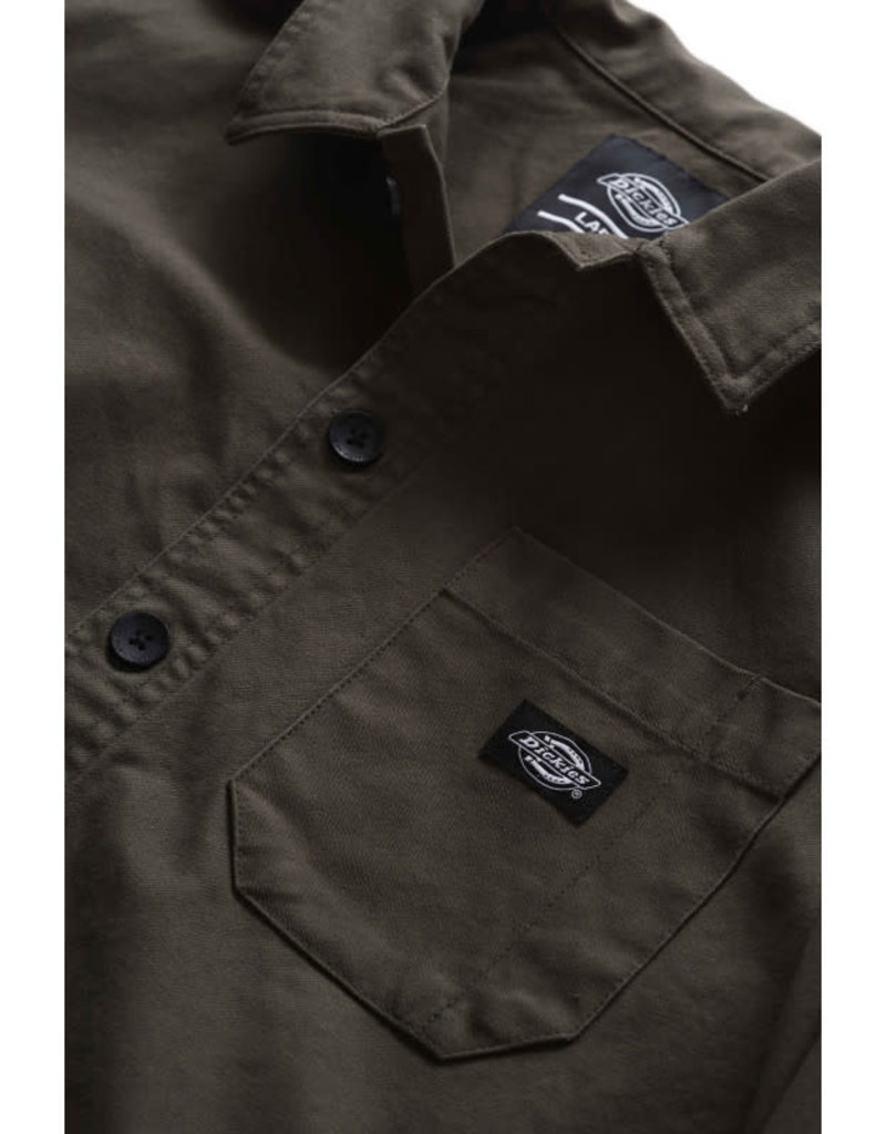 Dickies Caprock Long Sleeve overshirt Dark olive