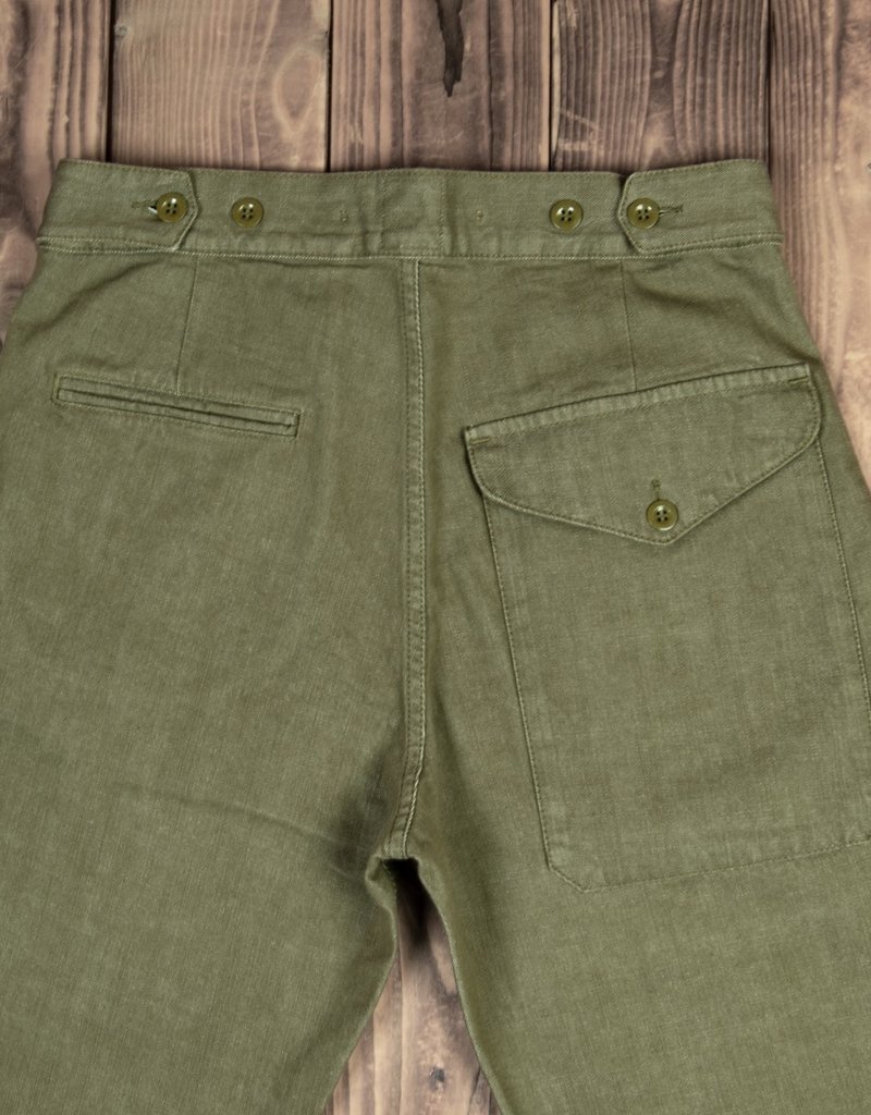 Pike Brothers Superior Garment 1952 Pattern Trousers olive selvage