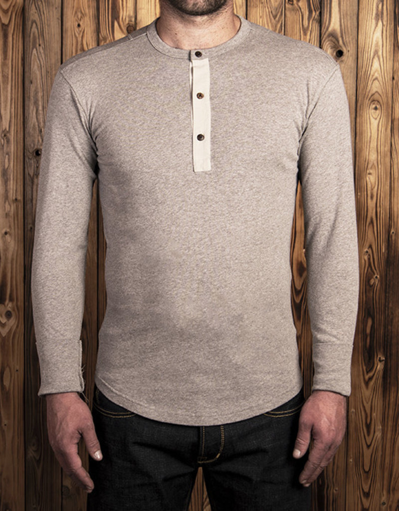 Pike Brothers Superior Garment 1927 Henley shirt Long sleeve fog brown