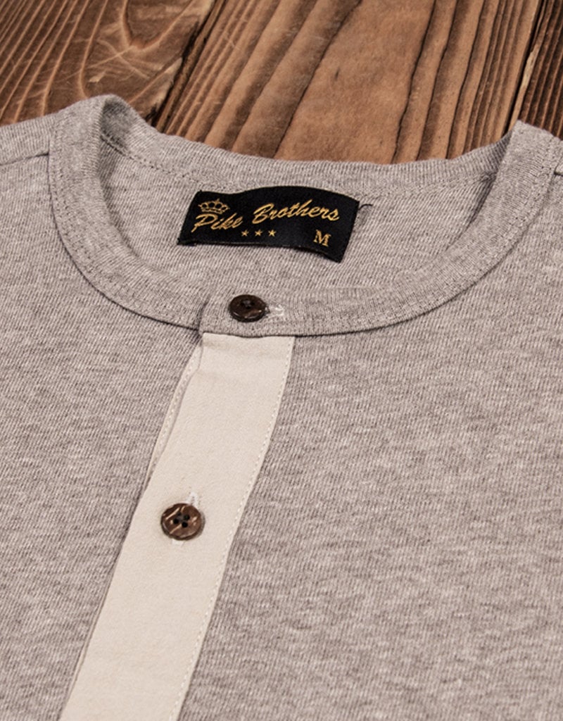 Pike Brothers Superior Garment 1927 Henley shirt Long sleeve fog brown