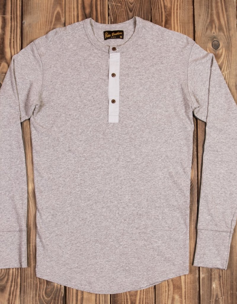 Pike Brothers Superior Garment 1927 Henley shirt Long sleeve fog brown