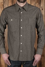Pike Brothers Superior Garment 1937 Denim Roamer shirt long sleeve charcoal grey