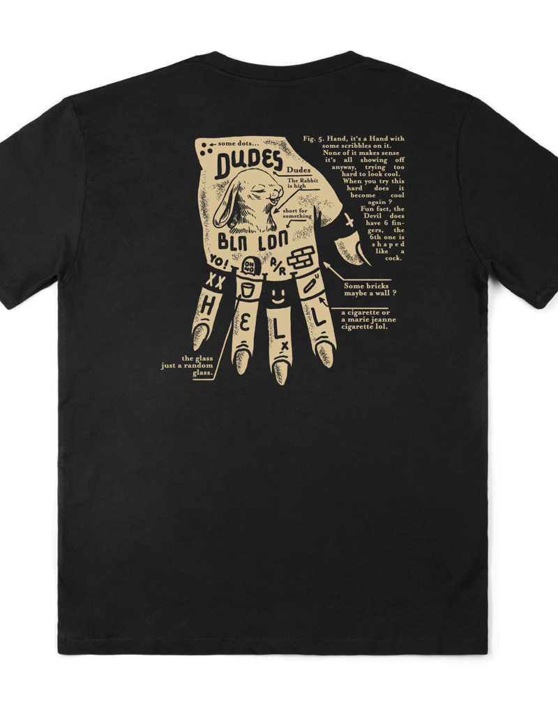 Black 6 Bones Tee (6th Sense)