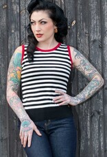 Rumble59 Striped Top The Black
