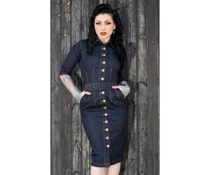 Jeans Pencil Dress Second Skin - Charlies-Clothing