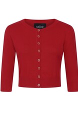 Collectif Lucy Strawberry Cardigan Red