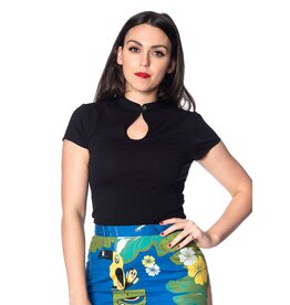 Banned Apparel Mandarin Collar Top