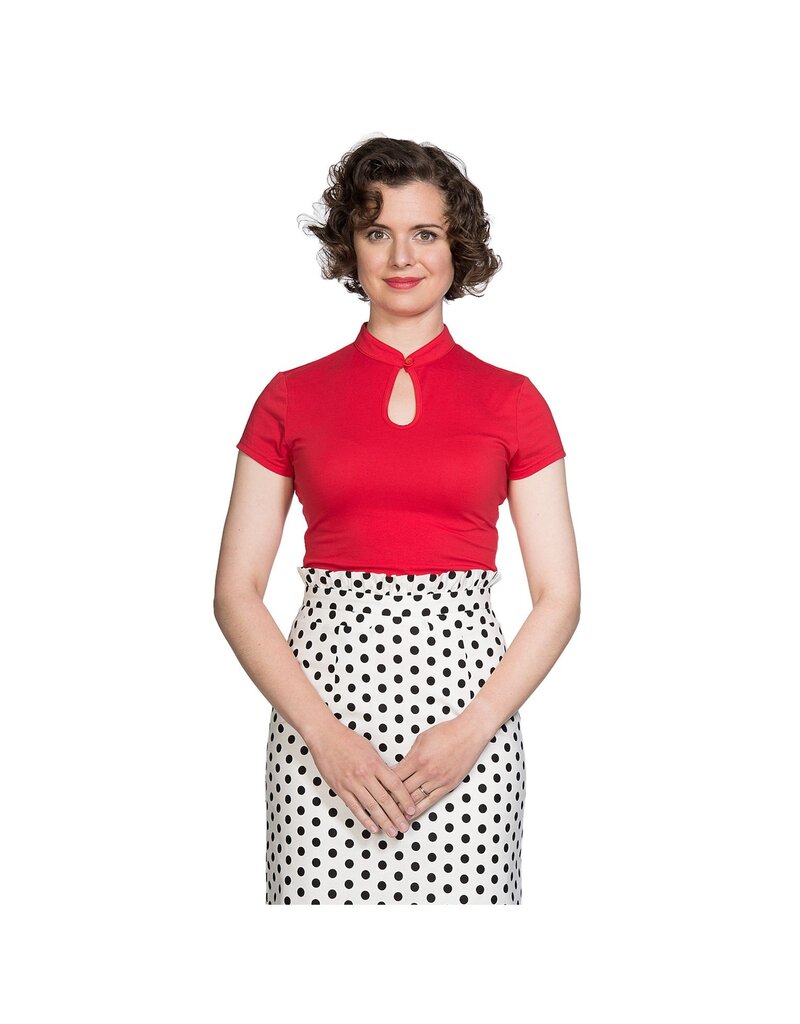 Banned Apparel Mandarin Collar Top