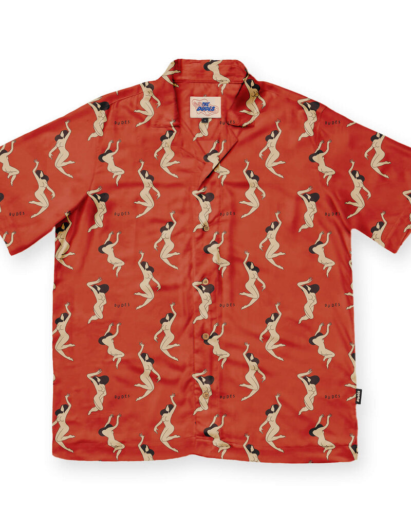 The Dudes Ladies Red Hawaiian Shirt