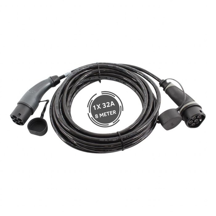 Ratio Electric Ratio Basic Line type 2 naar type 2 - 7.4 kW - 1 fase 32A - laadkabel