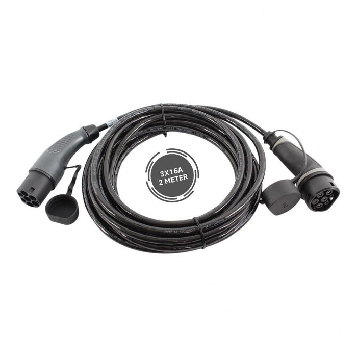Ratio Electric Ratio Basic Line type 2 naar type 2 - 11 kW - 3 fasen 16A - laadkabel