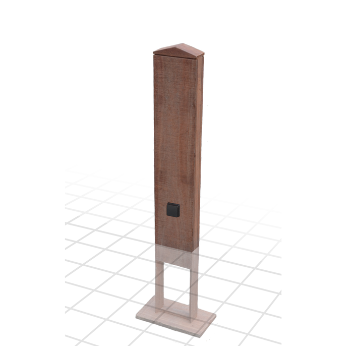 ChargeXpert Azobé Standfuß universal mit 220V Steckdose