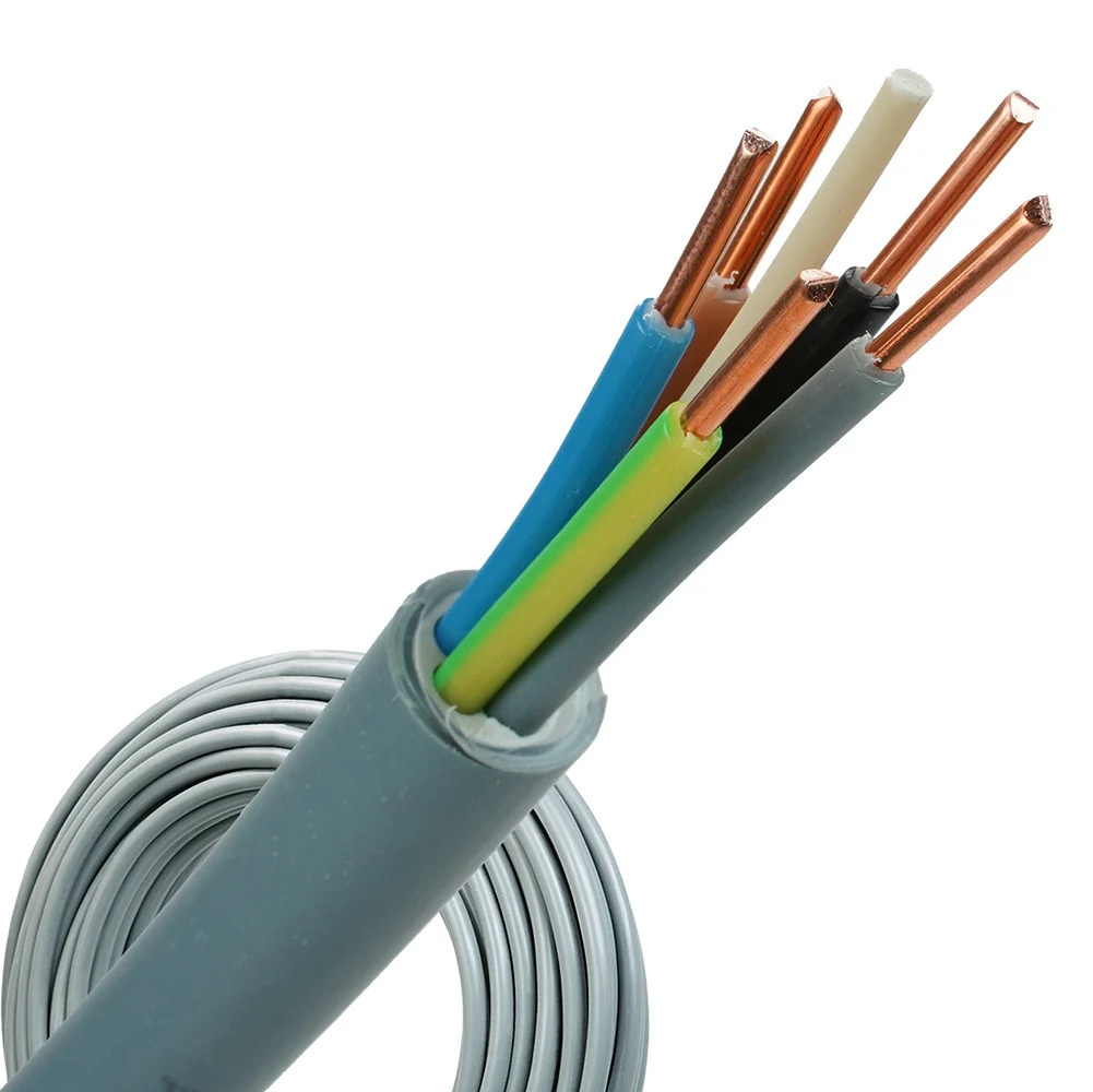 3 phases Câble YMVK 5x2.5mm2 pour intérieur ou tube au mètre - Wallbox  Discounter