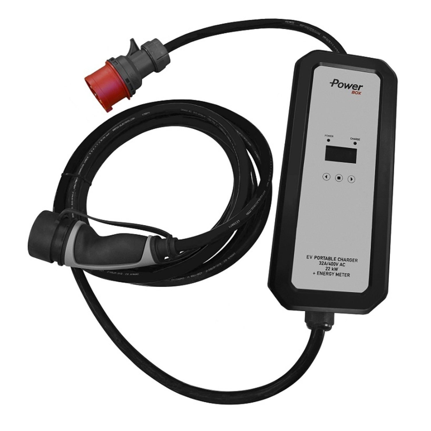 ChargeXpert câble de recharge type 2 ouvert - 22 kW - triphasé