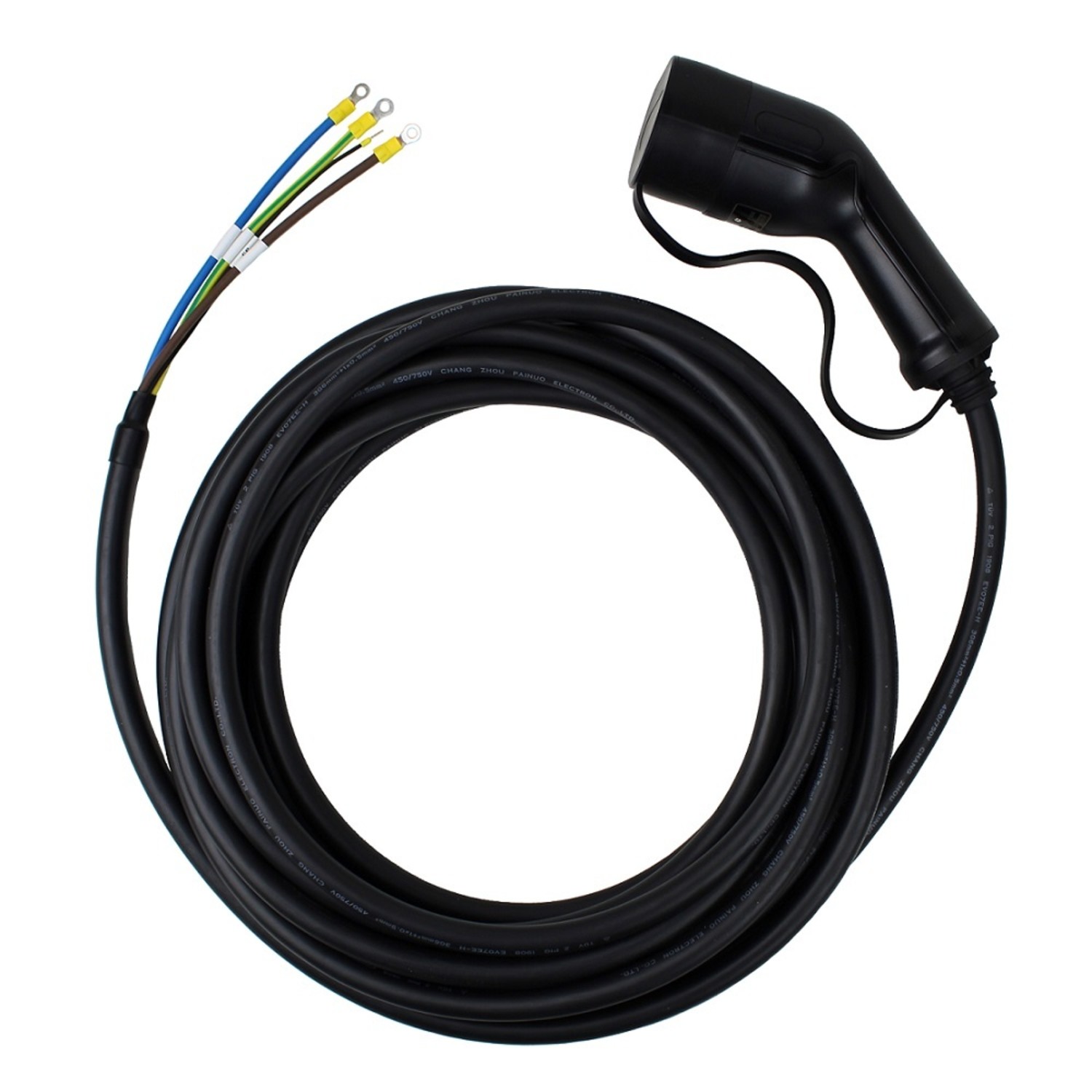 Câble De Charge Type 2 Pour Voiture électrique - 7,4 KW, 15 M, étanche IP55, 32A Monophasé - 8