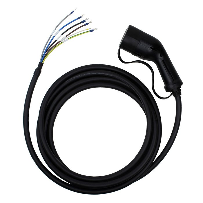 LDY Loady câble de recharge type 2 ouvert - 11 kW - triphasé 16A