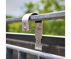 LDY RVS balkon bevestigingsset 2 zonnepanelen