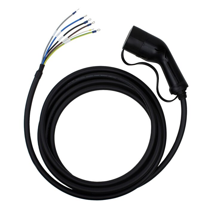 LDY Loady laadkabel type 2 met open einde - 22 kW - 3 fasen 32A