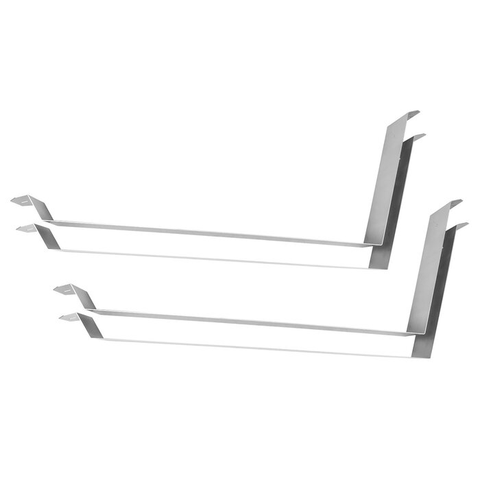 LDY Flat roof frame construction set for 2 solar panels horizontal/landscape