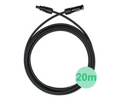 LDY Câble solaire 6mm noir 20  mètres avec fiches MC4
