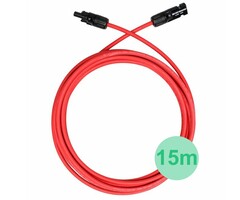 LDY Solar Kabel 6mm rot 15 Meter mit MC4 Steckers