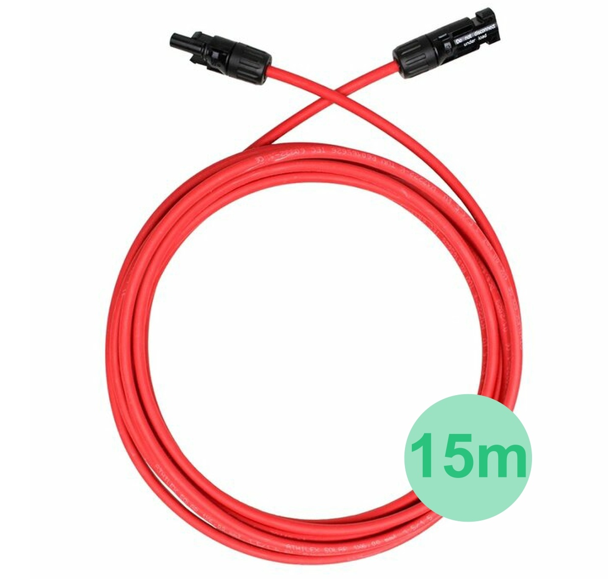 LDY Solar kabel 4mm zwart 15 meter met MC4 stekkers