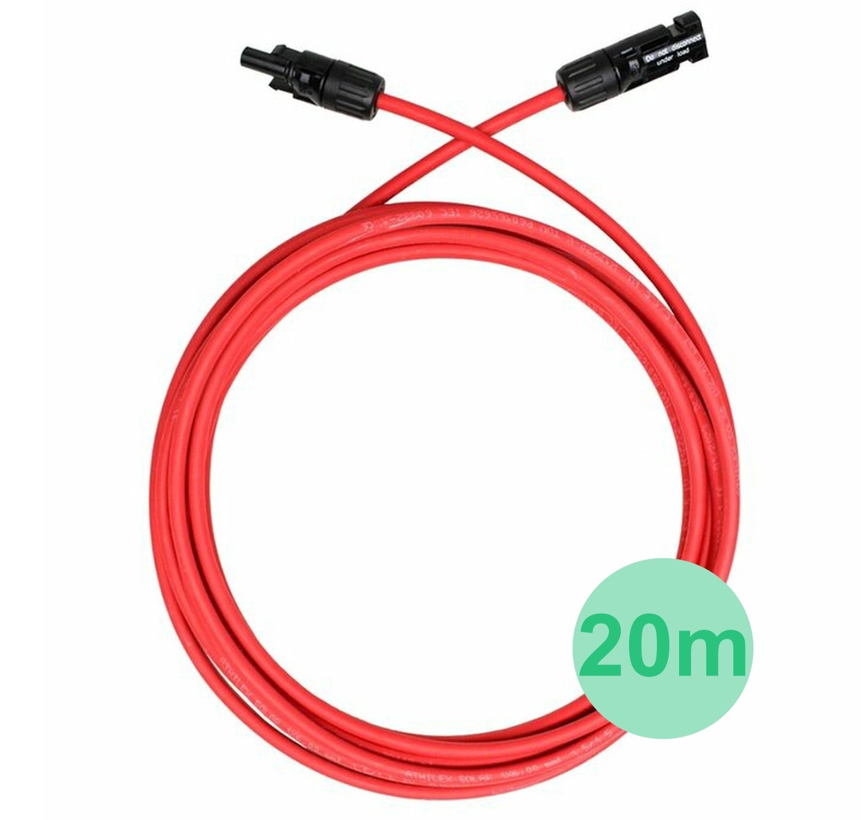 LDY Solar kabel 4mm zwart 20 meter met MC4 stekkers