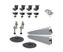 LDY Montageset für Solarmodule Bitum Schrägdach