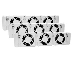 LDY Slimme radiator ventilatorset - Tripelset - universeel